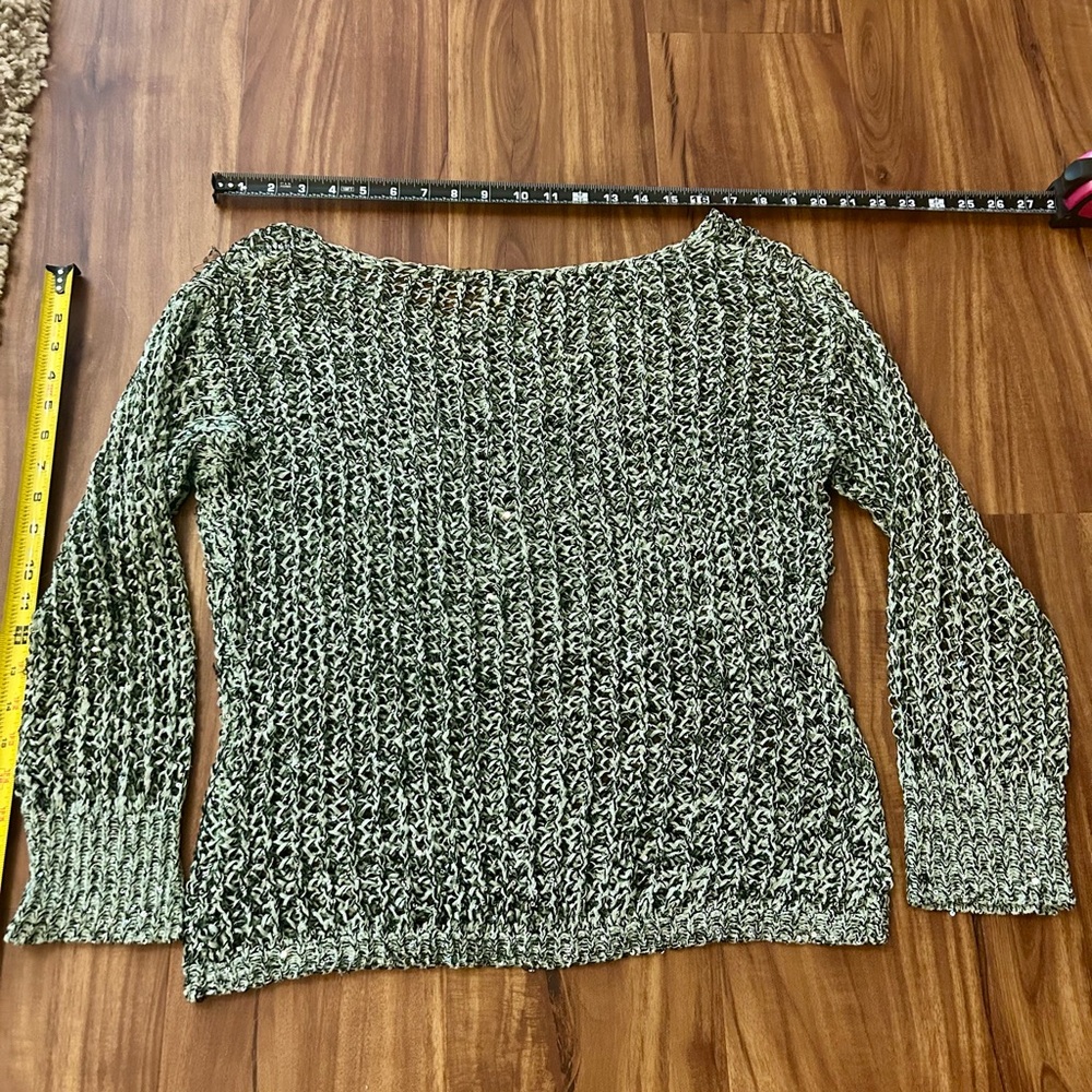 Daytrip Shimmer Mint Green & Black Sweater - Picture 7 of 7